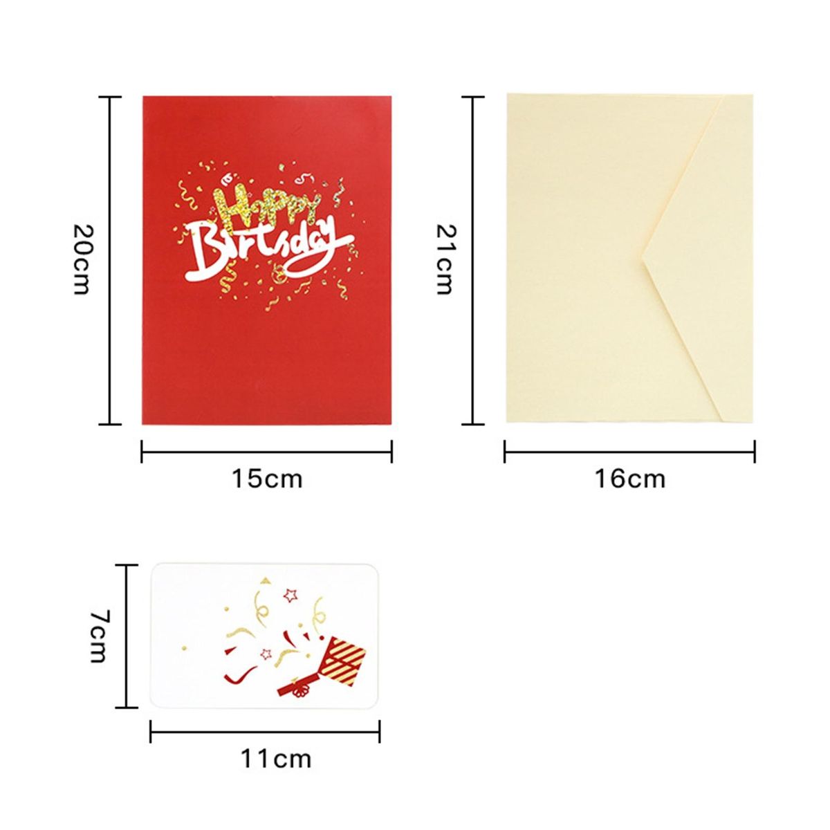 3d Birthday Card 3d Birthday Cake Greeting Card Set Express for Kids
