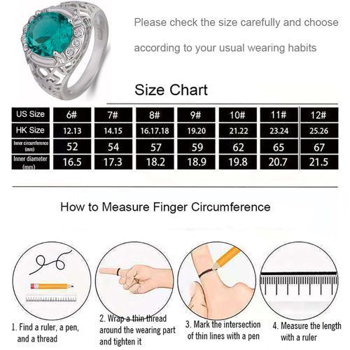 Green Topaz Gemstone Ring Zircon Vintage Flower Female Exaggerated Hollow Rings
