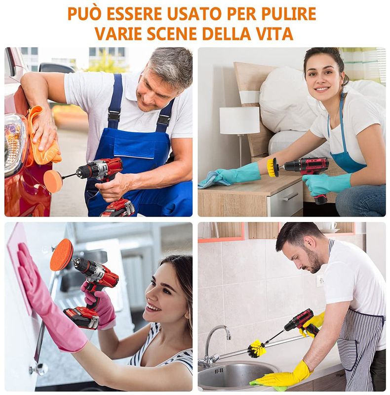 22Pcs Power Drill Car Detailing Brushes/Car Wash Brush