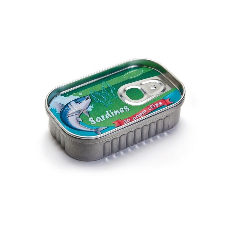 Cute Paper Clips Metal Sardine Shapes Saldina 30 Clips Fish