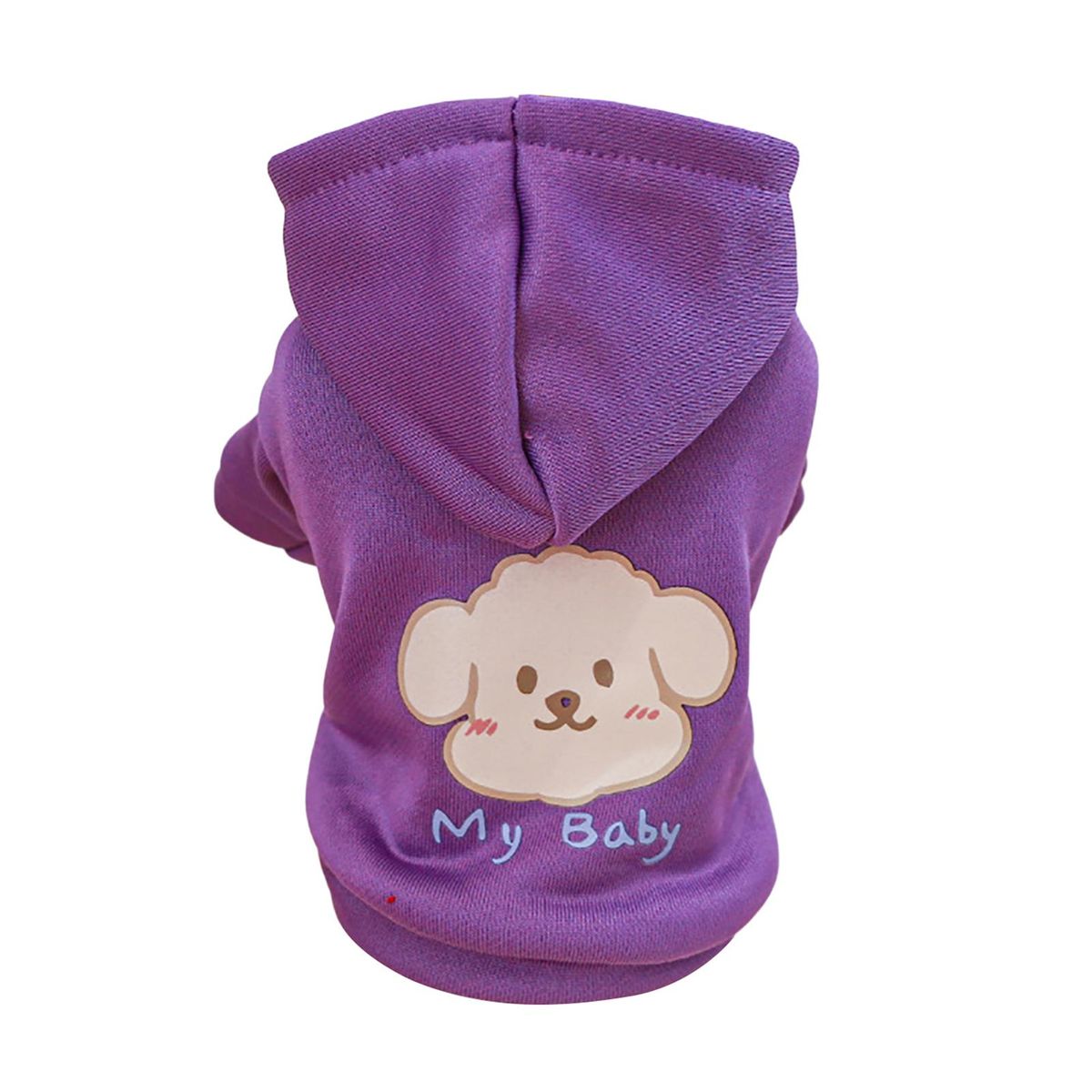 Puppy Hoodie Pet Dog Clothes Two-legged Sweatshirt Purple