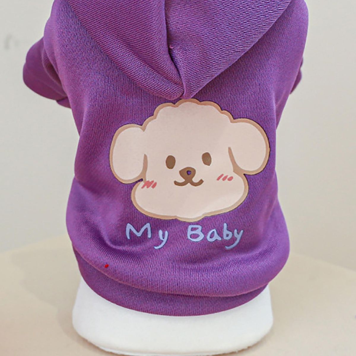 Puppy Hoodie Pet Dog Clothes Two-legged Sweatshirt Purple