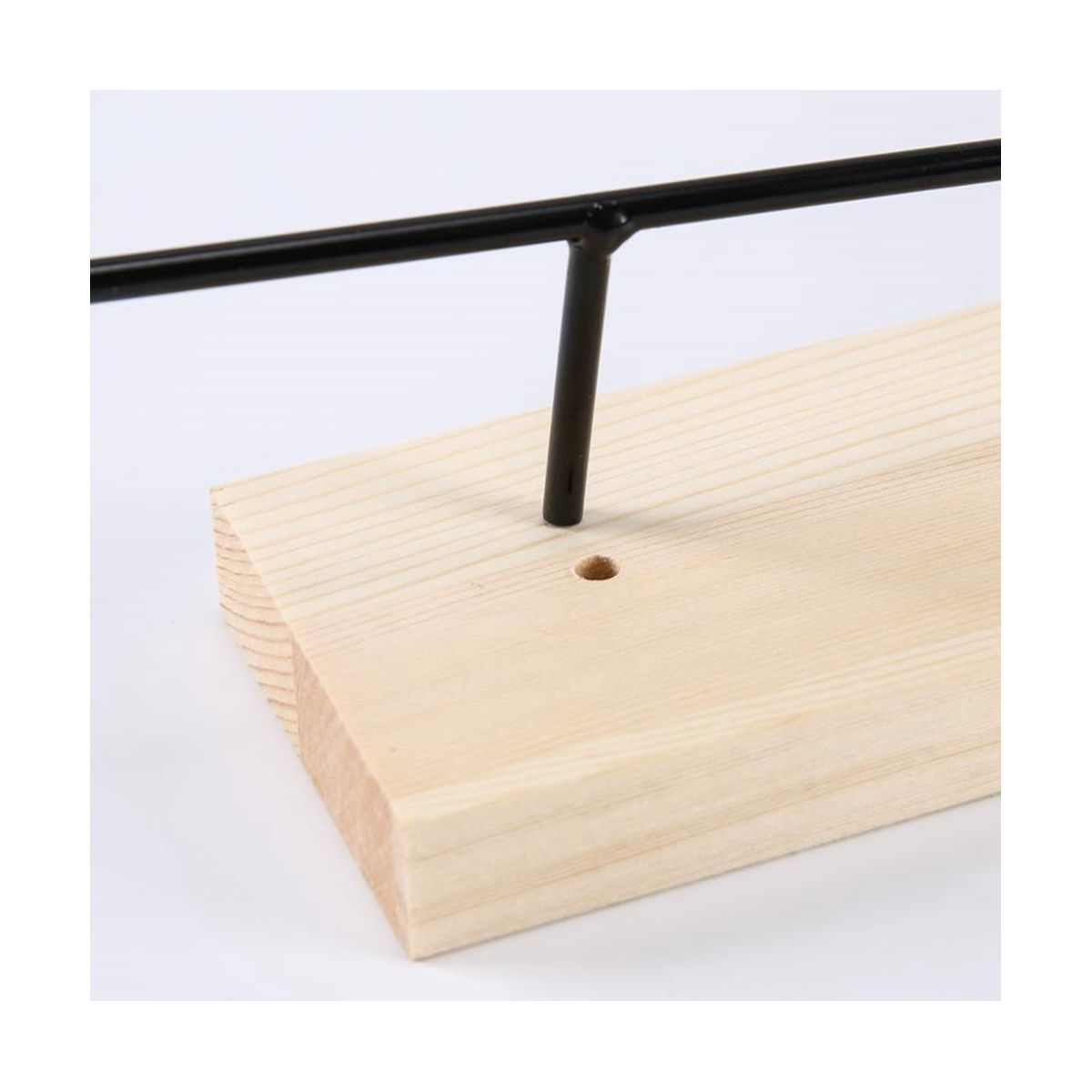 Earring Holder Earring Organizer Stand 6-Layer 144 Holes Earring Display Stand with Wooden Tray for Hanging Earrings