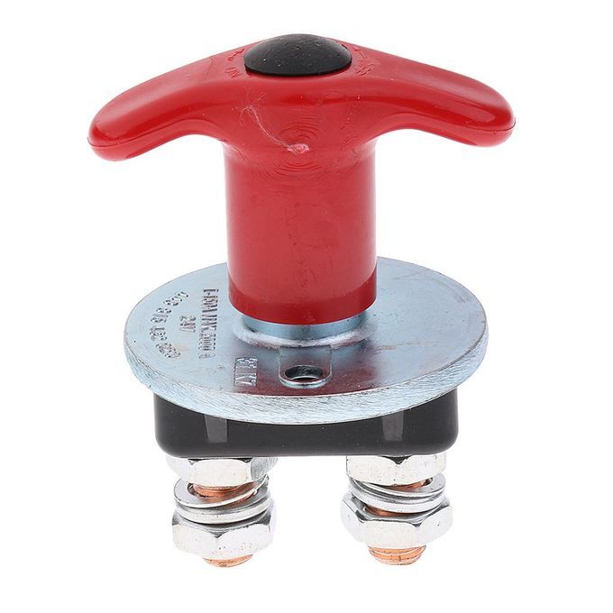 2xCar Battery Protective Double Poles Disconnect Isolator Knob Switch