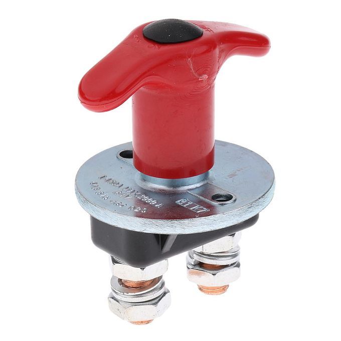 2xCar Battery Protective Double Poles Disconnect Isolator Knob Switch