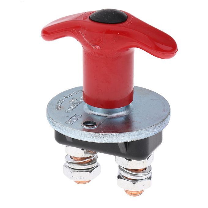 2xCar Battery Protective Double Poles Disconnect Isolator Knob Switch