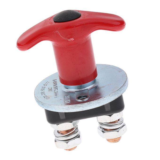 2xCar Battery Protective Double Poles Disconnect Isolator Knob Switch