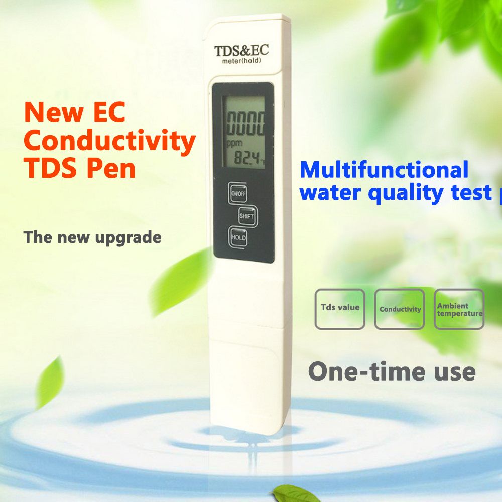 PH Meter Water Quality Test Pen EC Conductivity Meter Test