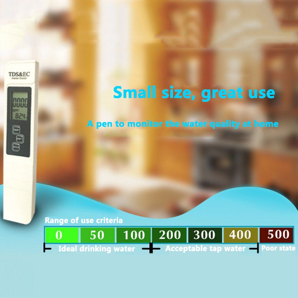 PH Meter Water Quality Test Pen EC Conductivity Meter Test