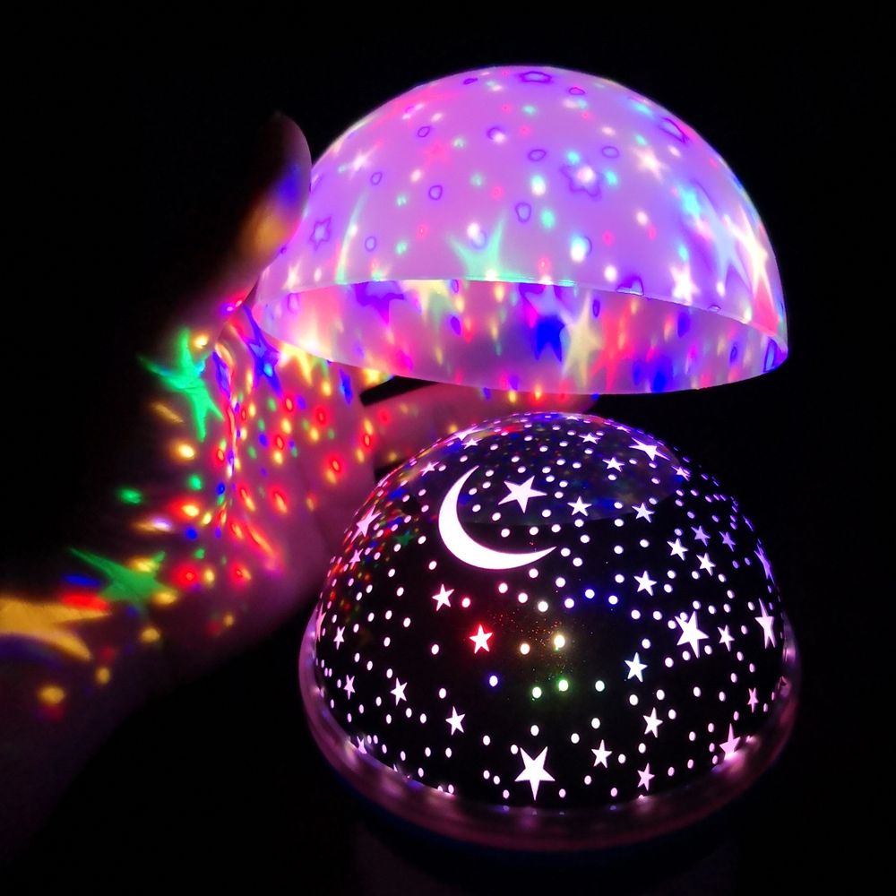 Stars Starry Sky LED Battery USB  Night Light Projector Luminaria Moon Novelty Table Night Lamp For Children(Pink)
