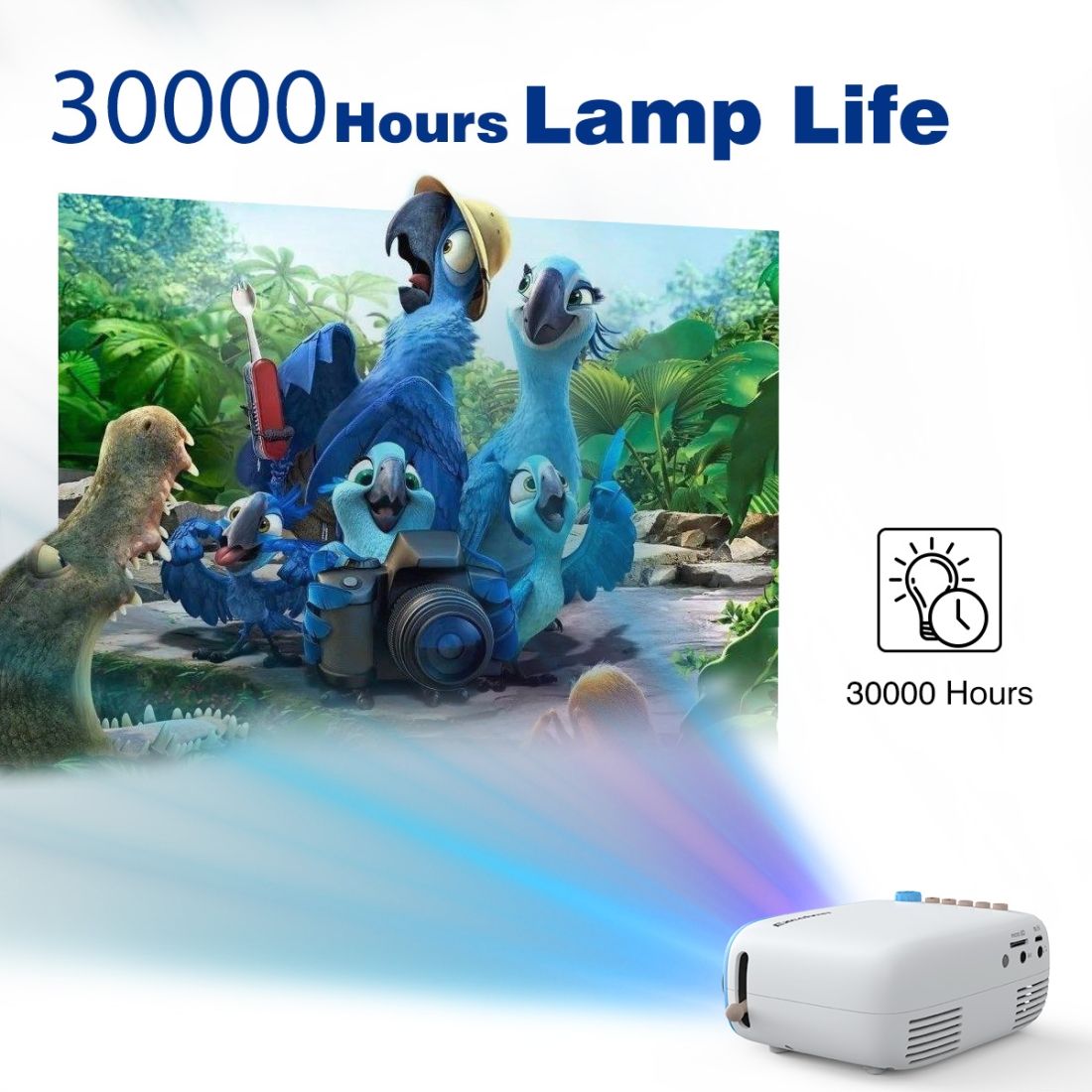 YG200 Portable LED Pocket Mini Projector AV USB SD HDMI Video Movie Game Home Theater Video Projector