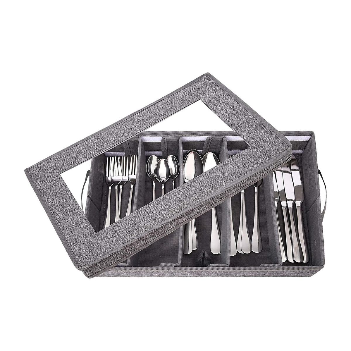 Cutlery Storage Holder Flatware Utensil Storage Case Box