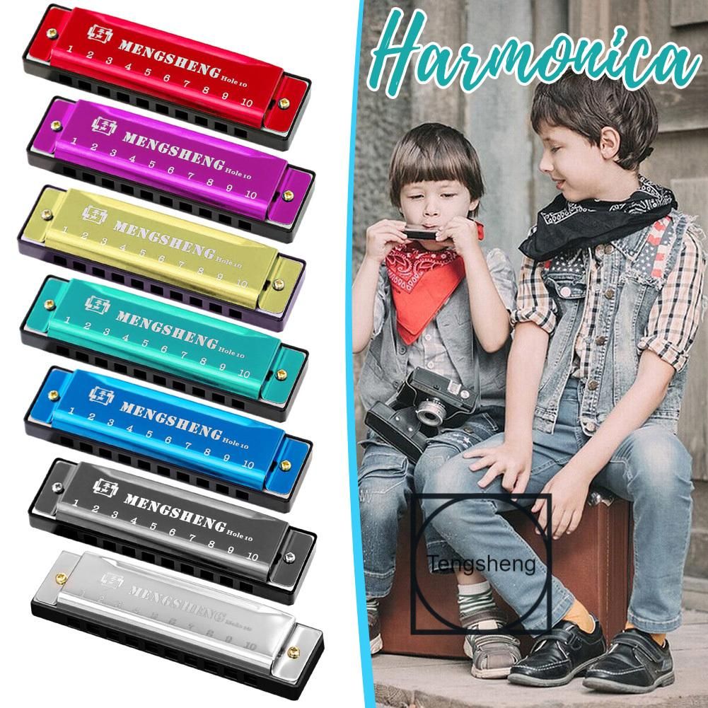 10 Hole Blues Harmonica High Sound Quality Mouth Organ