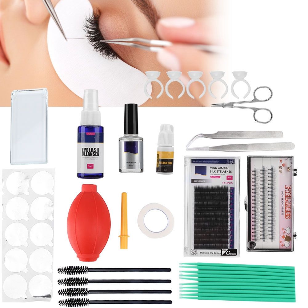 False Eyelashes Grafting Set Eyelash Extension Practice Kit