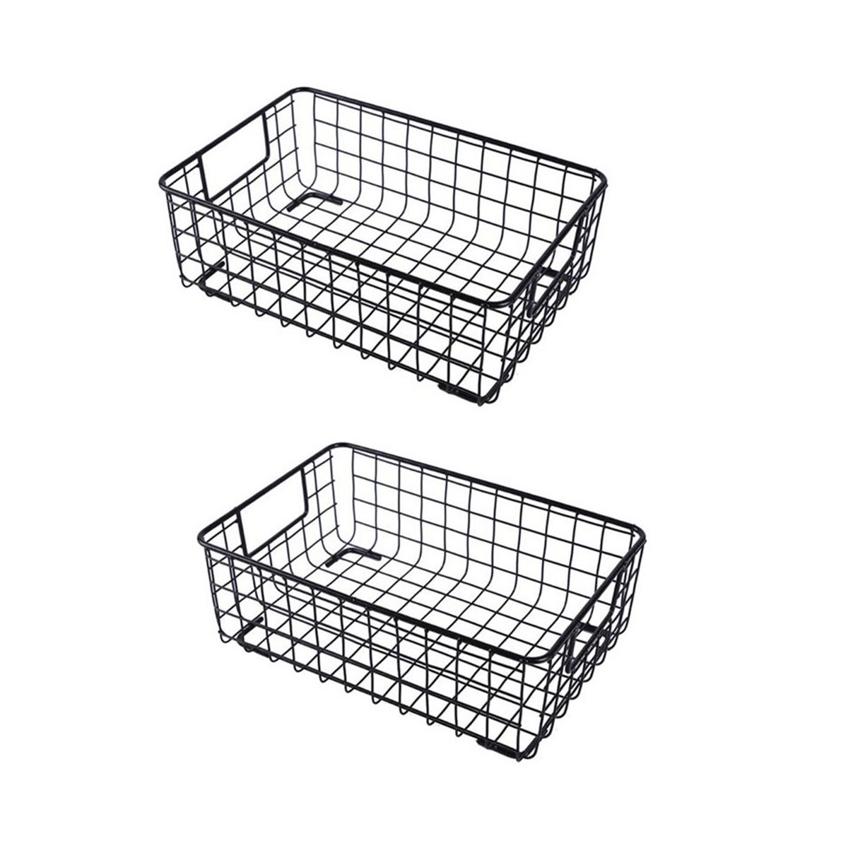 2Pcs Creative Metal Wire Storage
