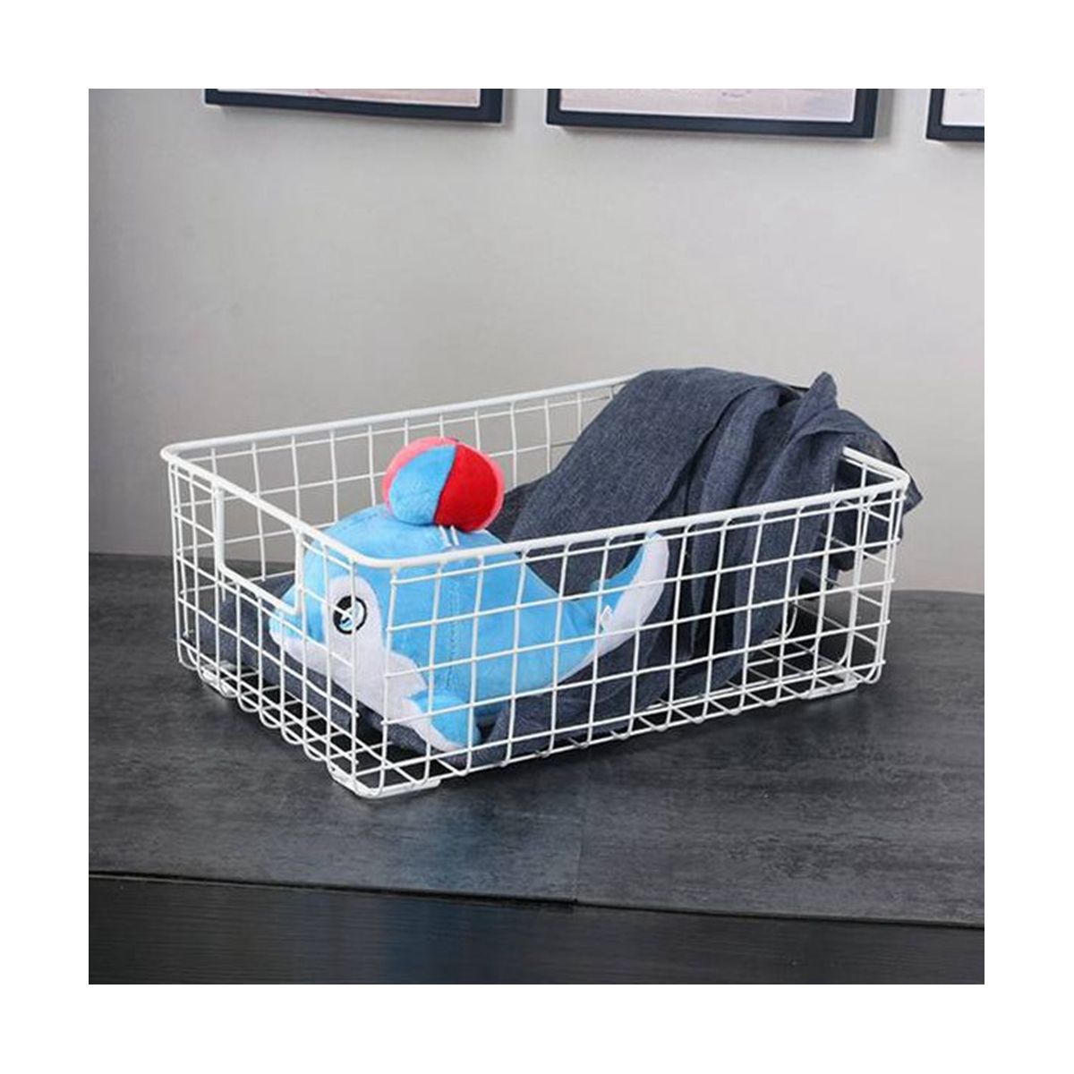 2Pcs Creative Metal Wire Storage