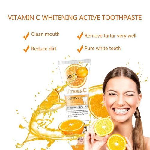 Vitamin C Toothpaste  Whitenin Active Teeth, Gum Protection