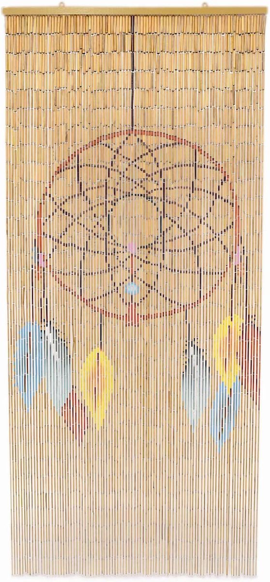 TACHILC Dream Catcher Bamboo Bead Curtain, Doorway Hanging