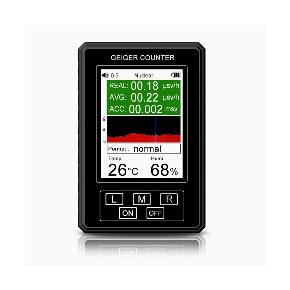 Geiger Counter Nuclear Radiation Meter Ionizing XR1-Pro