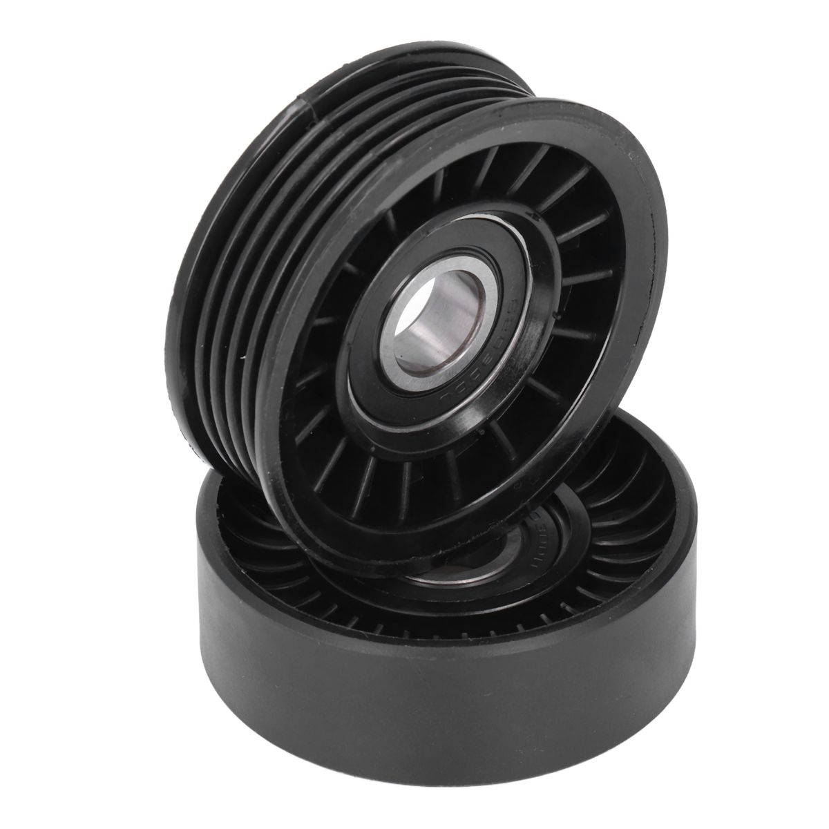 2 Pcs Drive Belt Idler Pulley Set Replacement For Fairlane