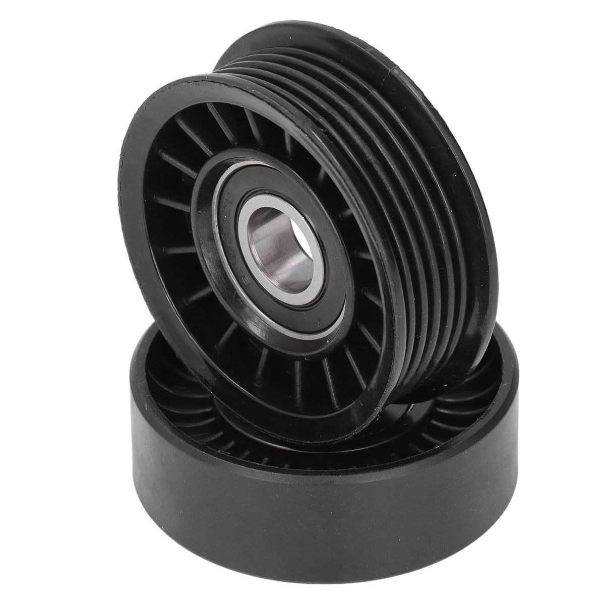 2 Pcs Drive Belt Idler Pulley Set Replacement For Fairlane