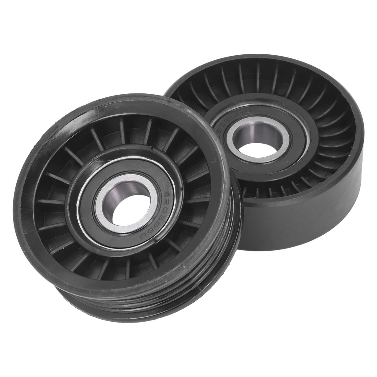 2 Pcs Drive Belt Idler Pulley Set Replacement For Fairlane