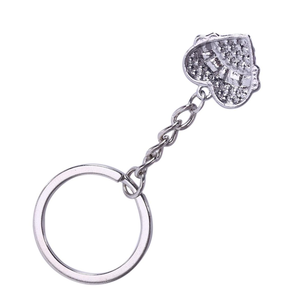 Sister Family Silver Rhinestone Crystal Heart Mom NANA Nurse Teacher Pendant Keyrings Keychain Key Chain Ring Keyfob Jewelry Gifts Xmas MIMI