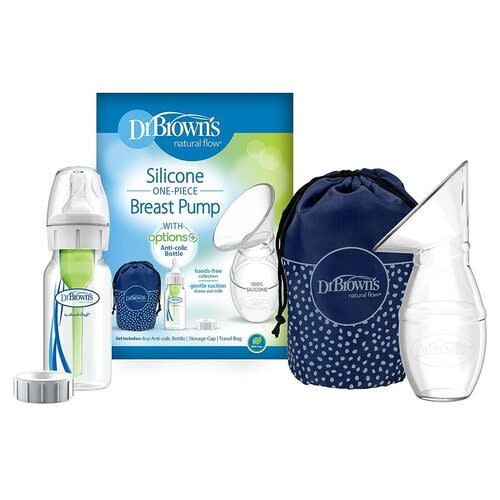 Silicone Breast Pump Breast Milk Catcher With Options+ Anti-colic Baby Bottle & Travel Bag