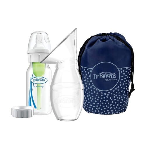 Silicone Breast Pump Breast Milk Catcher With Options+ Anti-colic Baby Bottle & Travel Bag