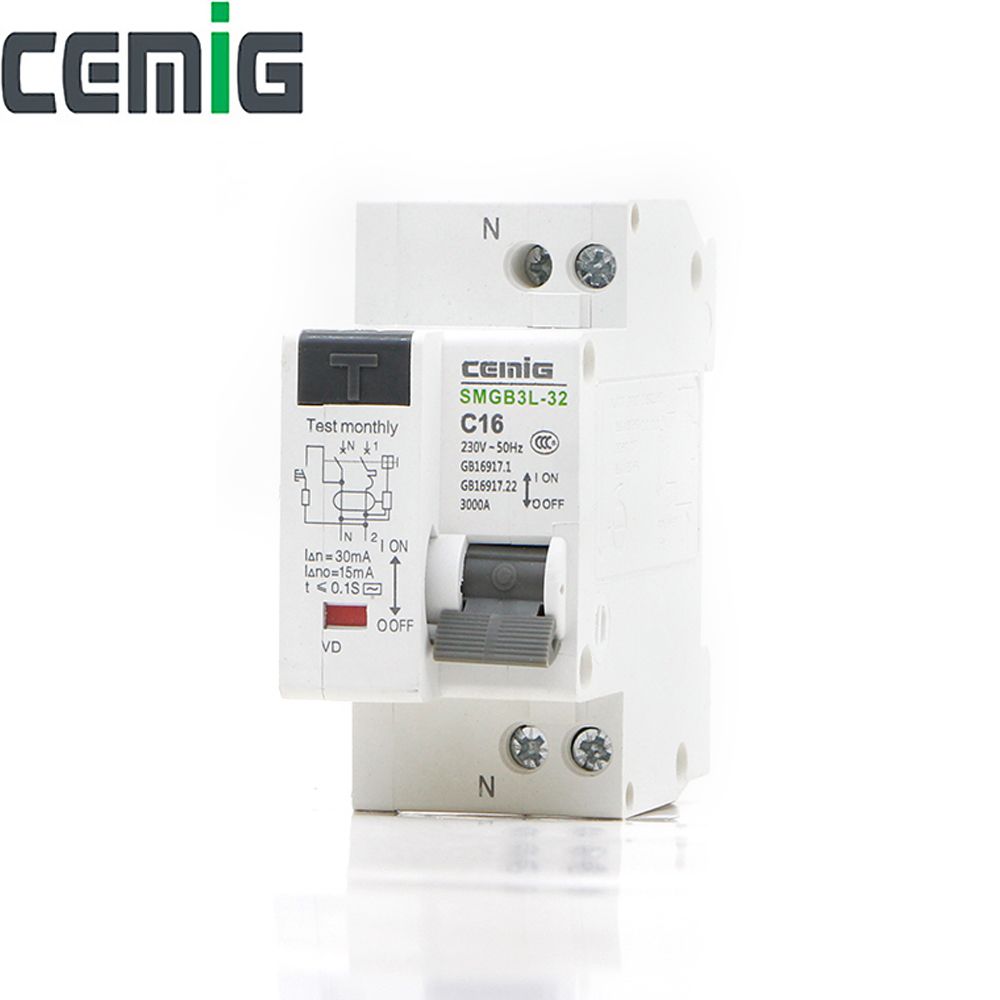 DPNL 1P+N Residual Current Circuit Breaker With Over And
