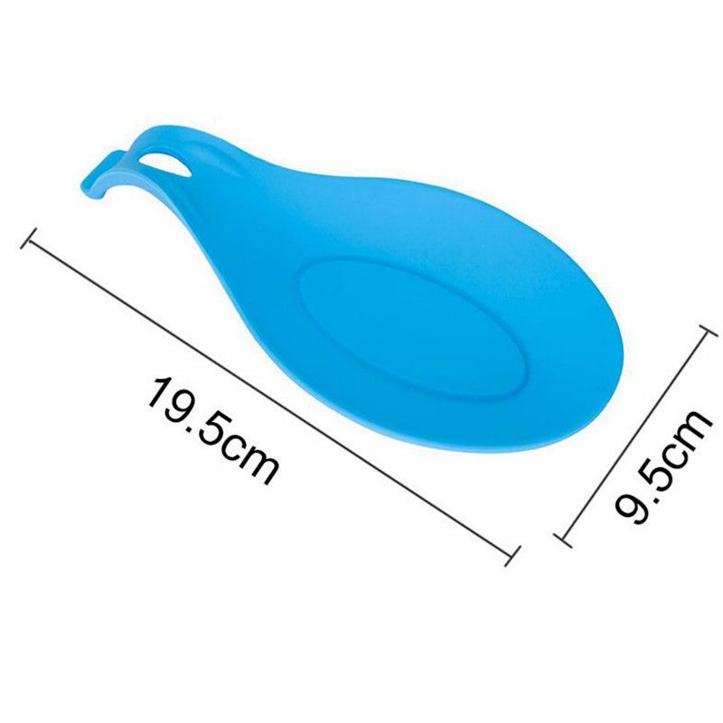 2pcs Silicone Heat Resist Spoon Rests Kitchen Tools