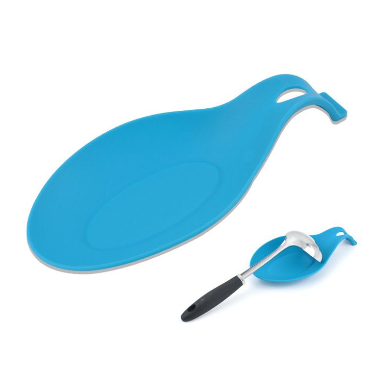 2pcs Silicone Heat Resist Spoon Rests Kitchen Tools
