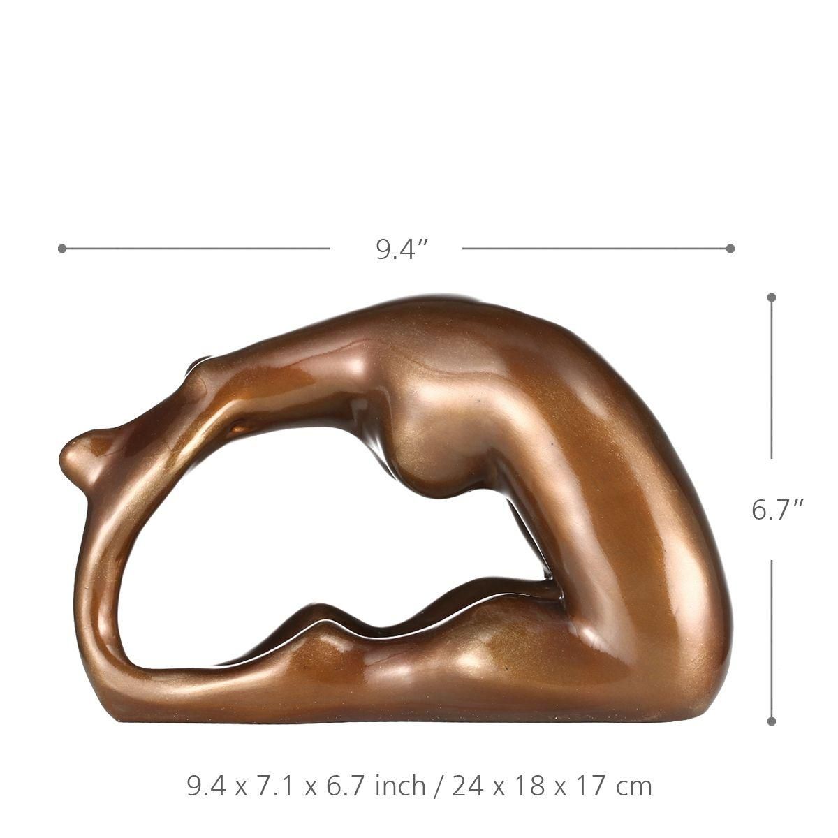 Plump Woman- Yoga Circle Tomfeel Resin Sculpture Home Decoration  Design Yoga