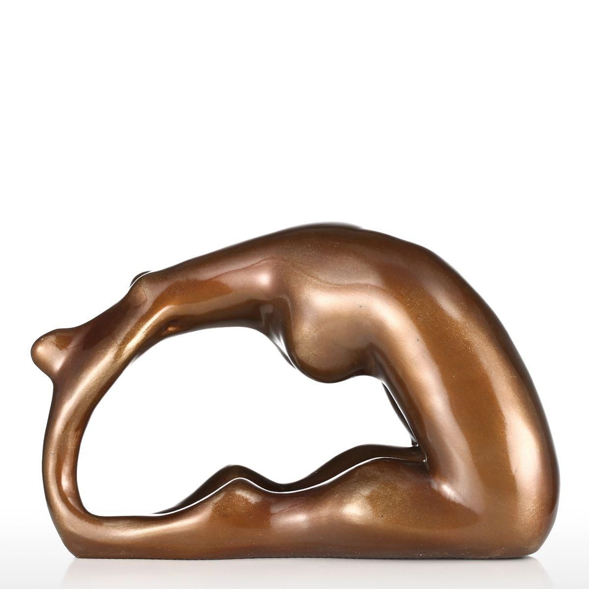 Plump Woman- Yoga Circle Tomfeel Resin Sculpture Home Decoration  Design Yoga