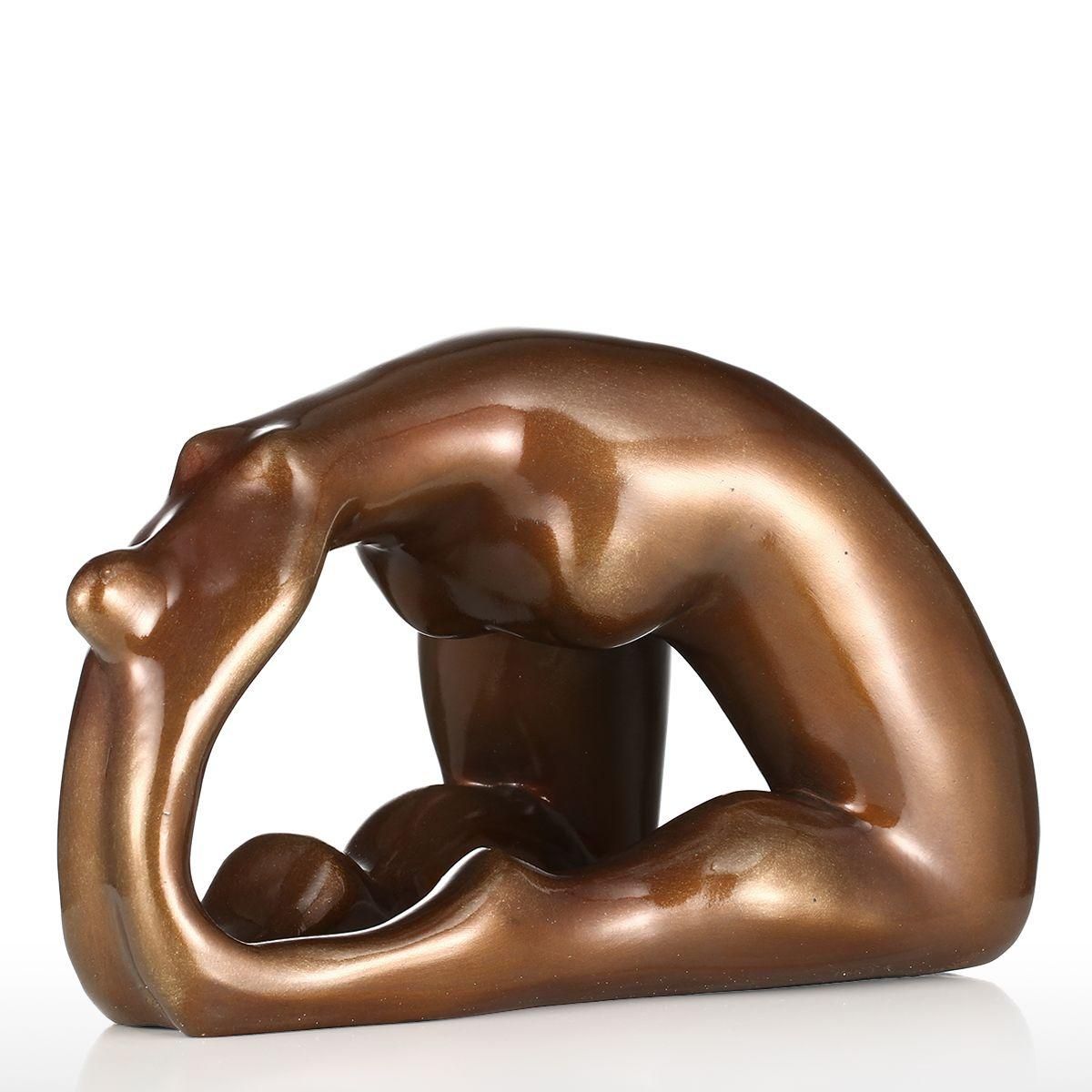 Plump Woman- Yoga Circle Tomfeel Resin Sculpture Home Decoration  Design Yoga