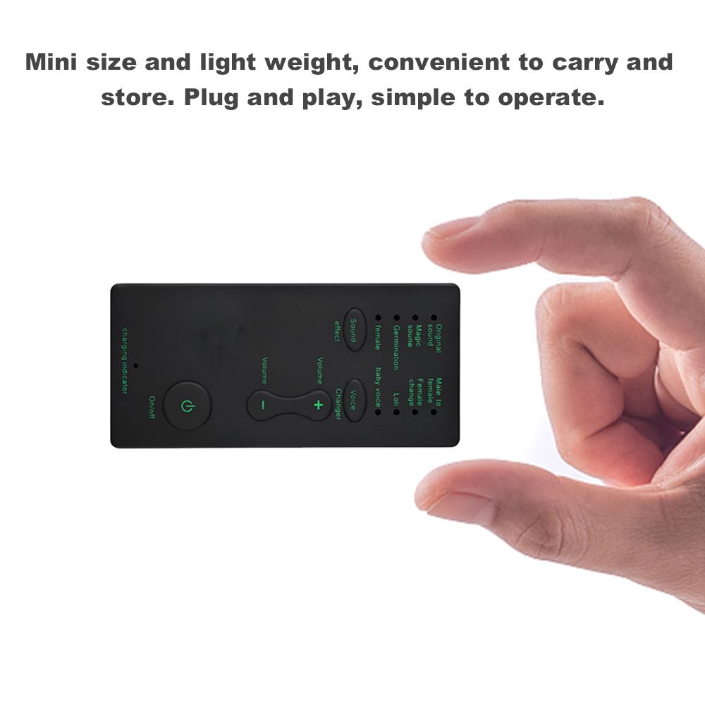 Mini Portable Sound Effects Machine Voice Changer Device