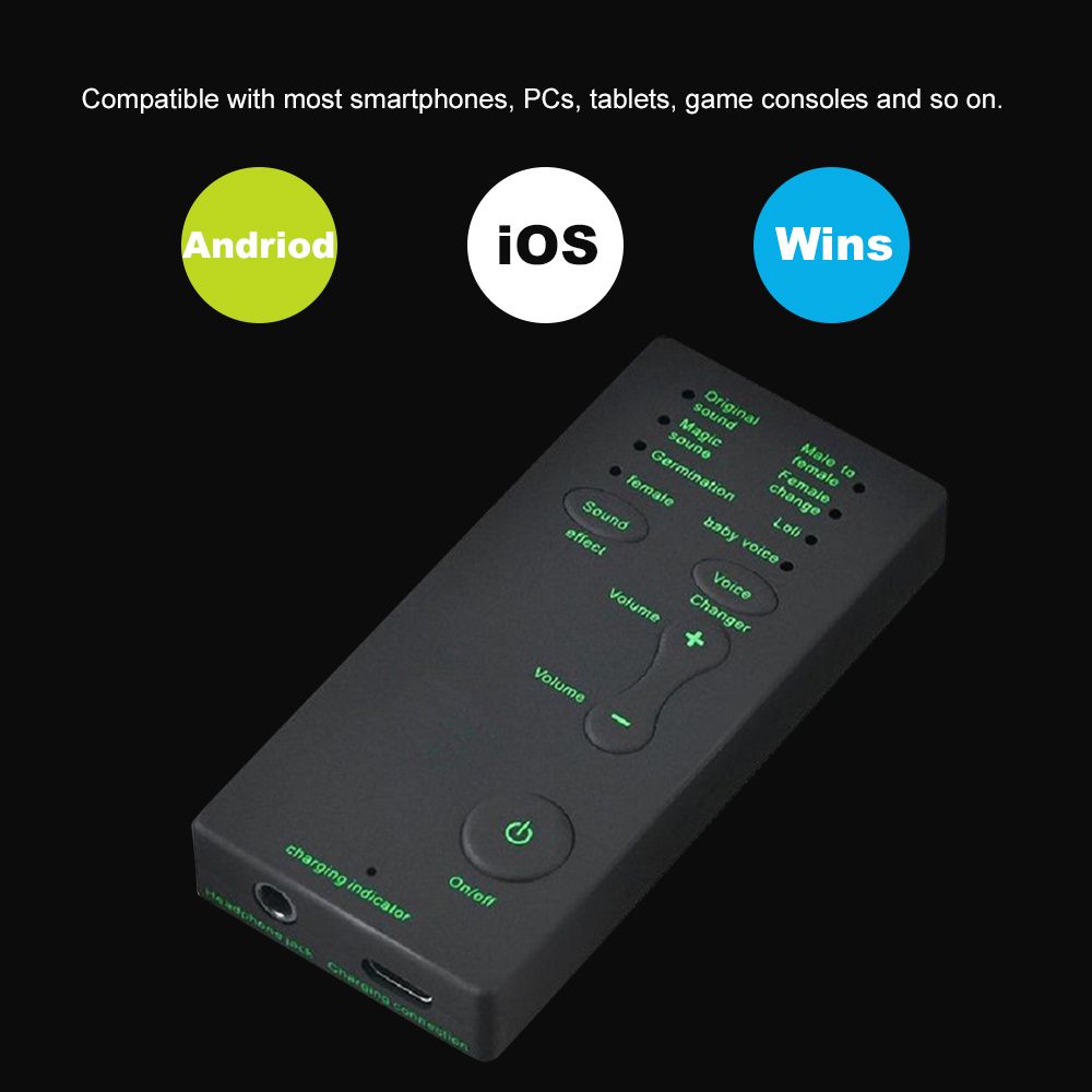 Mini Portable Sound Effects Machine Voice Changer Device
