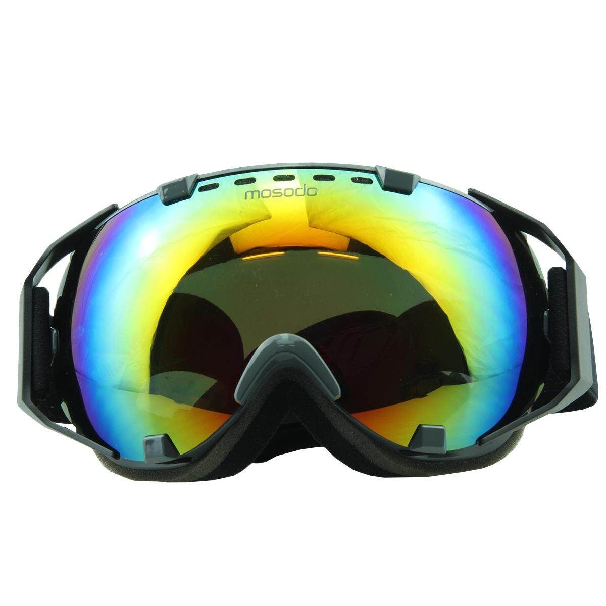 Mosodo Skiing Snowboard Adult Anti-fog UV Snow Ski Spherical Dual Lense Gray Frame (msd72-gr04)