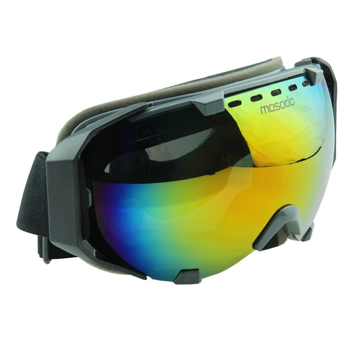 Mosodo Skiing Snowboard Adult Anti-fog UV Snow Ski Spherical Dual Lense Gray Frame (msd72-gr04)