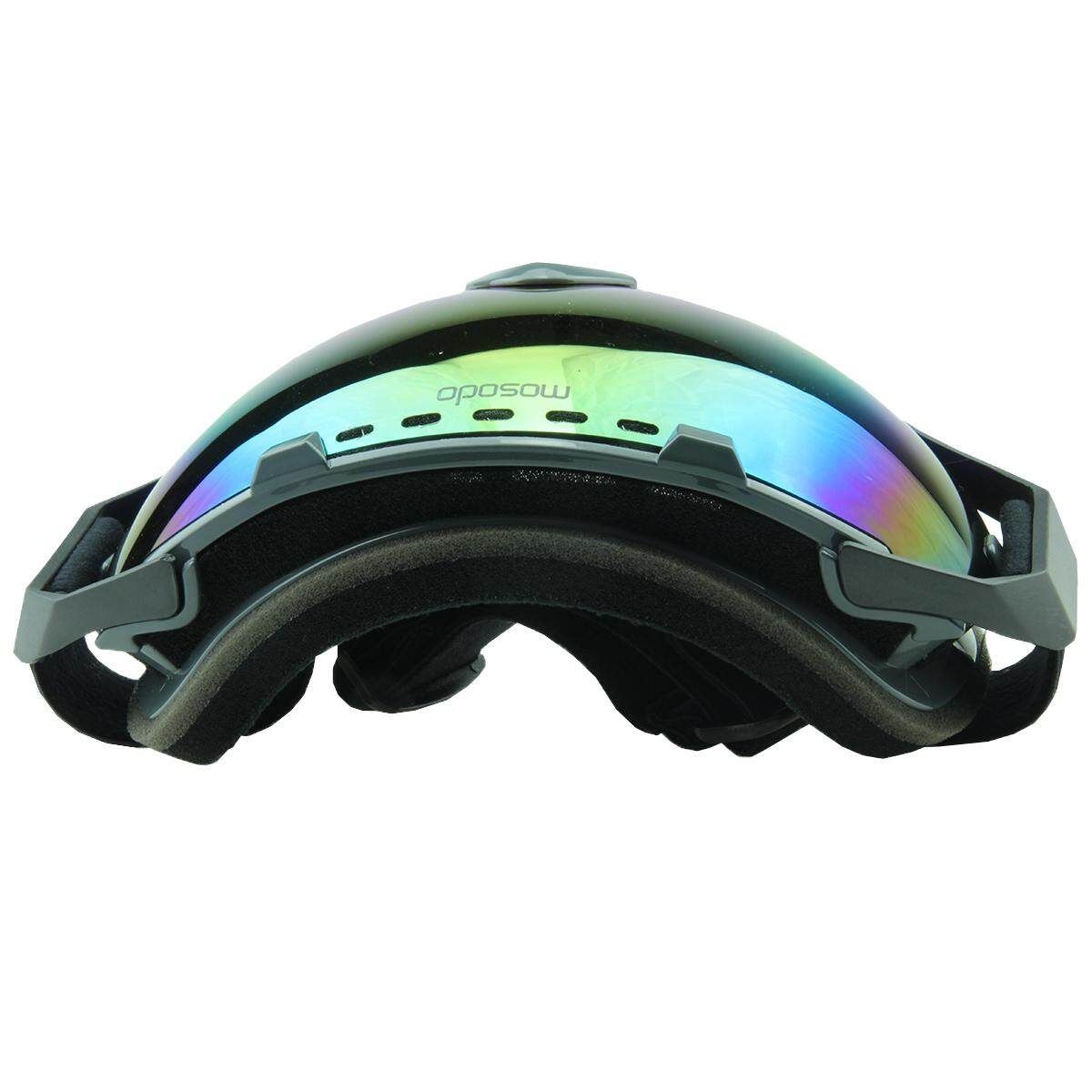 Mosodo Skiing Snowboard Adult Anti-fog UV Snow Ski Spherical Dual Lense Gray Frame (msd72-gr04)