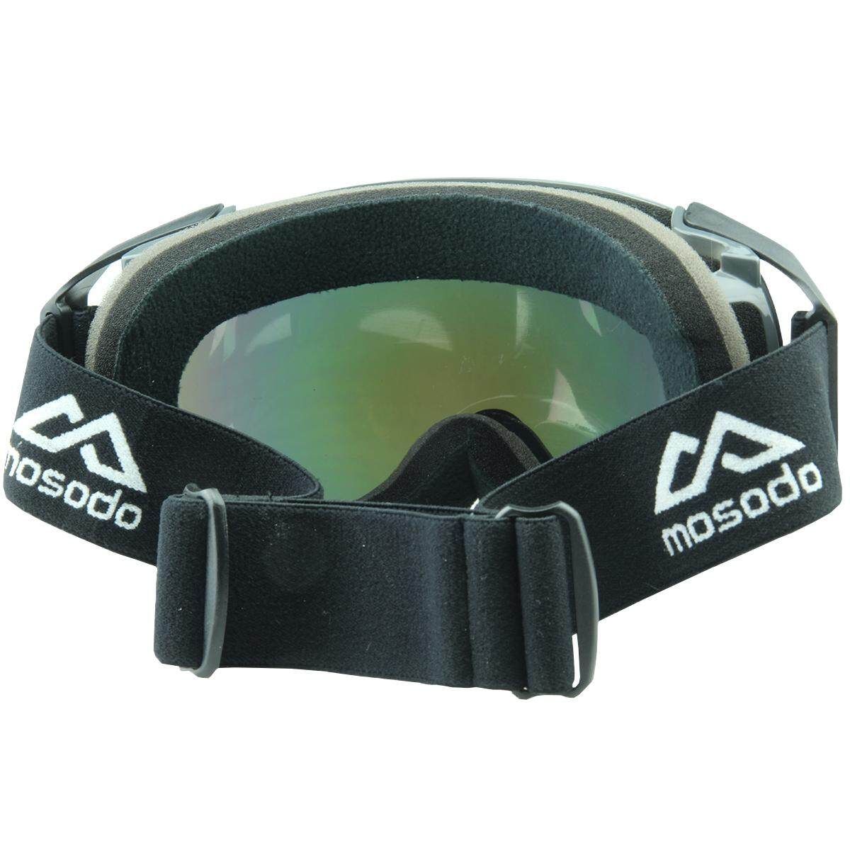 Mosodo Skiing Snowboard Adult Anti-fog UV Snow Ski Spherical Dual Lense Gray Frame (msd72-gr04)
