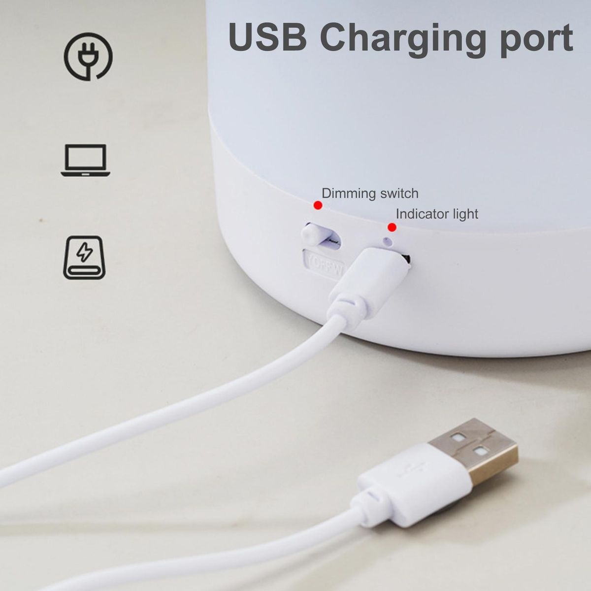 Bedside Lamp Ultra-Bright Desktop LED Night Light Table Lamp