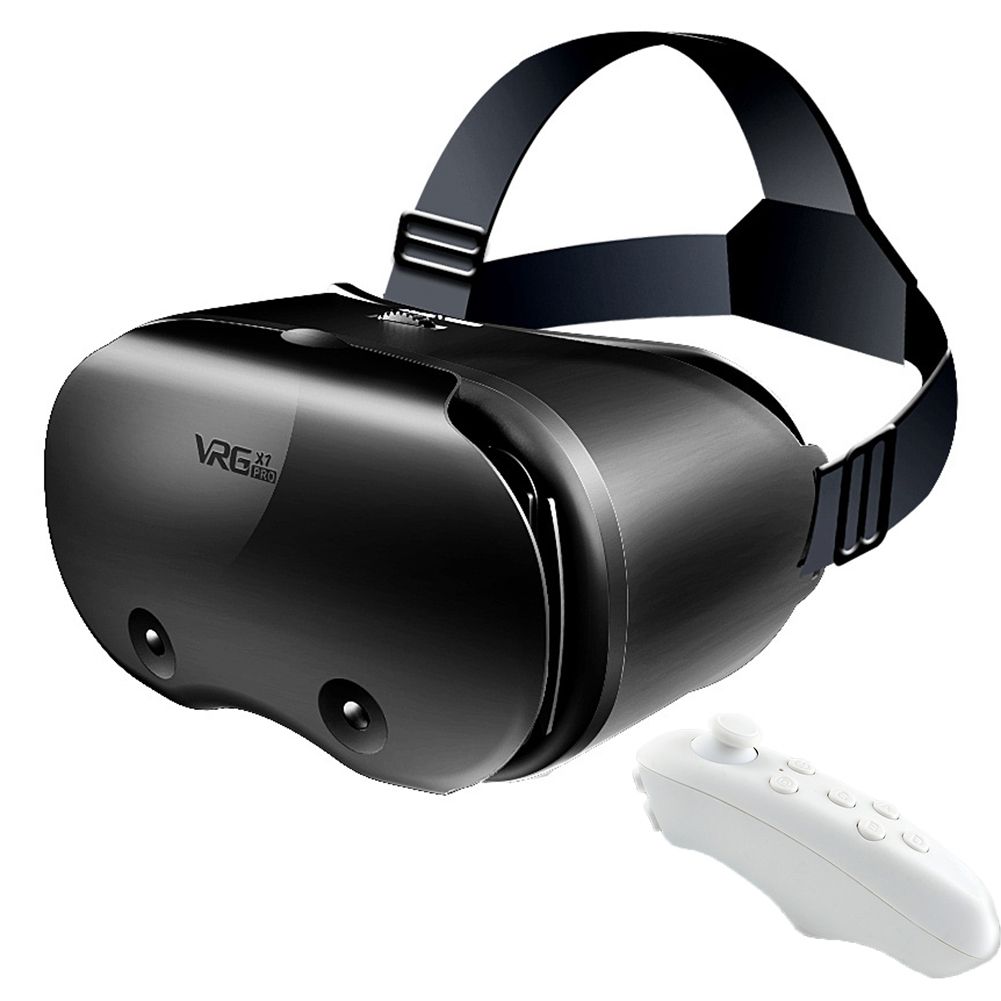 3D VR Smart Virtual Rety Glasses  With Controllers Headphones 7 Inches For 5-7 Inch Smart Phone Video Game S Blu Ray