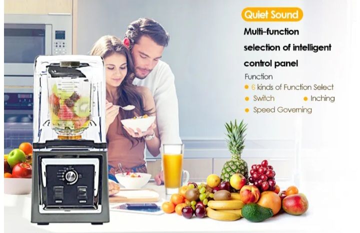 Multifunctional 2L Blender With Soundproof Cover - 2000W
