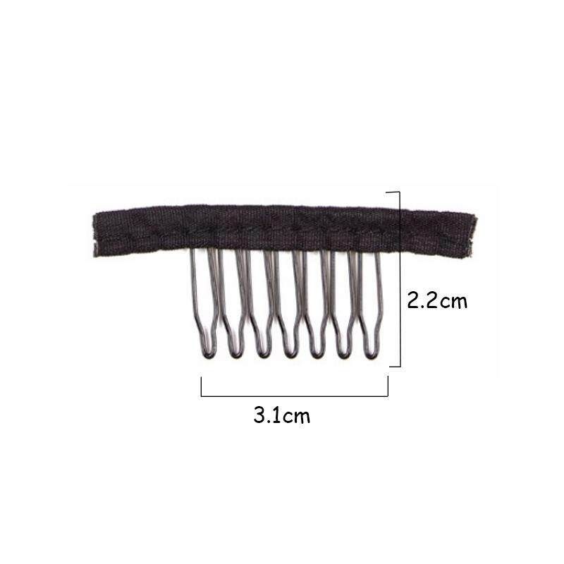 30pcs Black Wire Wig Combs Plastic Clips Convenient For Hair Full Lace Wigs Cap Accessories Styling Tools Aqua