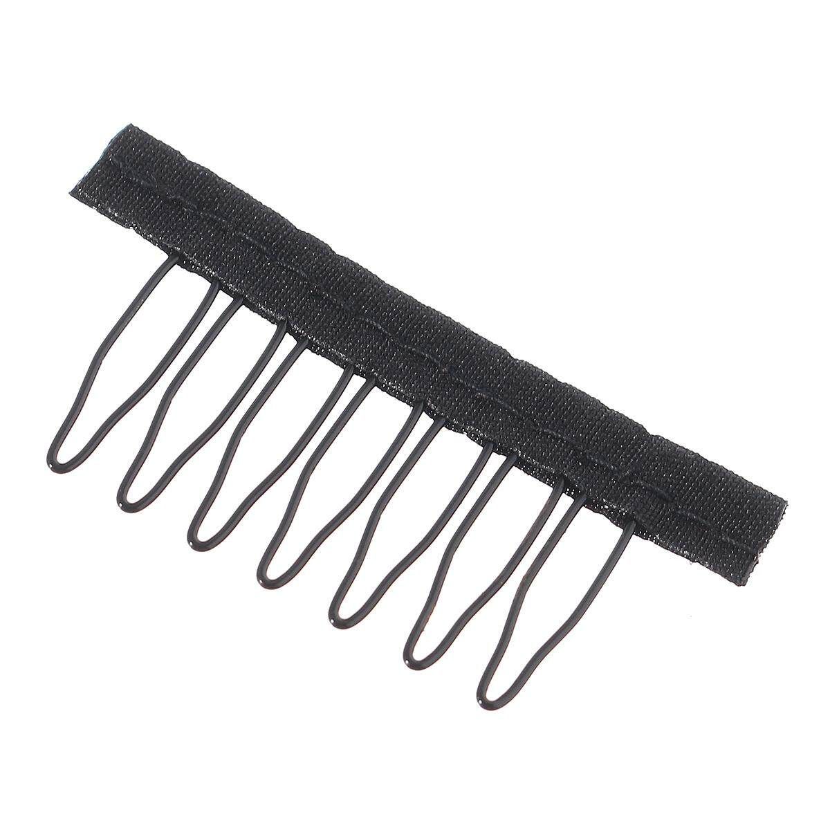 30pcs Black Wire Wig Combs Plastic Clips Convenient For Hair Full Lace Wigs Cap Accessories Styling Tools Aqua