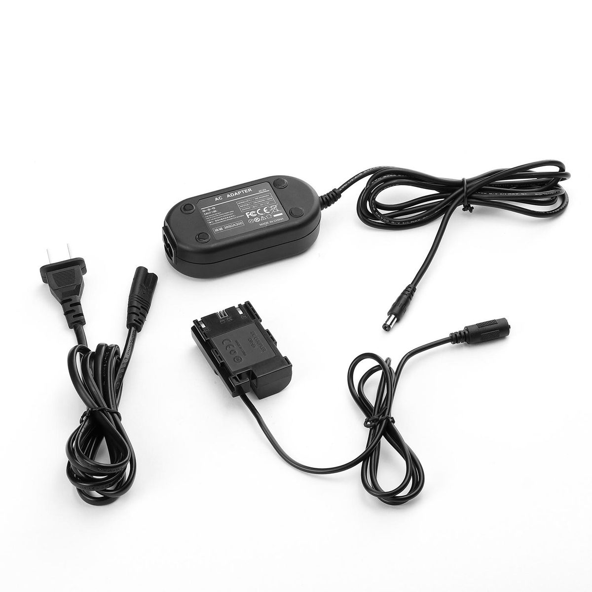E6 AC Power Supply LP-E6 LP-E6N DC Coupler Dummy Battery Adapter Camera Charger for Canon EOS 5DS 5DS R 5D Mark II III IV 60D 60Da 6D 70D 7D 7D Mark II 80D DSLR(US Plug)