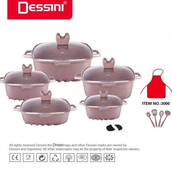 22 Pieces Non Stick Cookware -multicolour