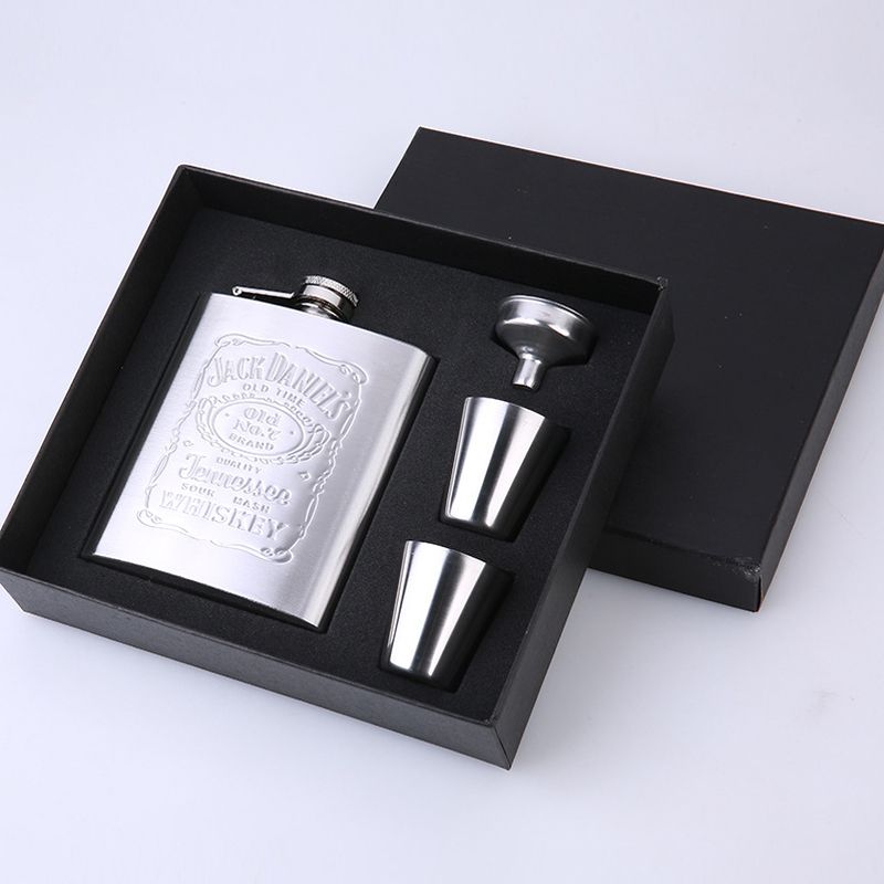 Stainless Steel Hip Flask Set