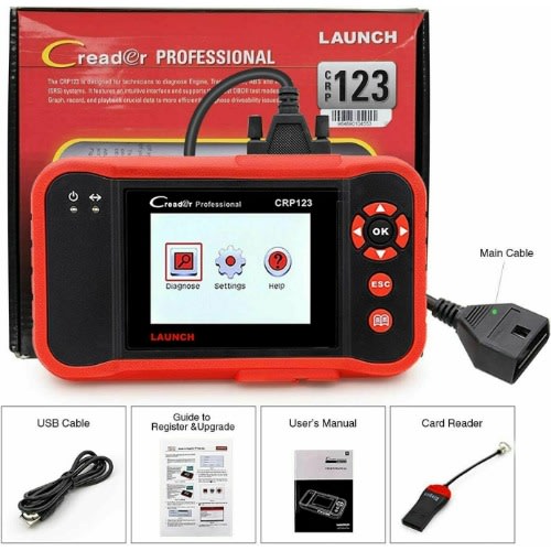 X431 CRP123 Full OBD2 Auto Cars Diagnostic Tool Engine A/T Airbag